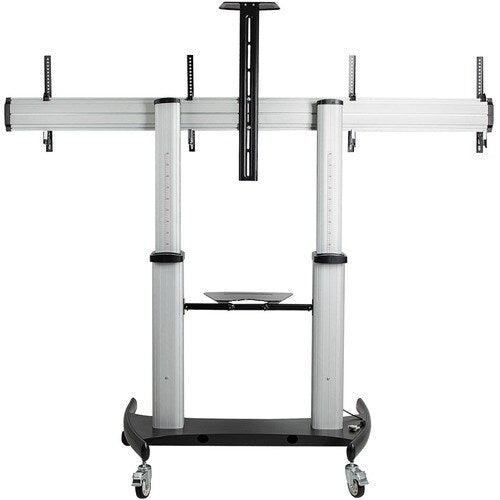 Dual TV Cart / Mount, Rolling TV Cart