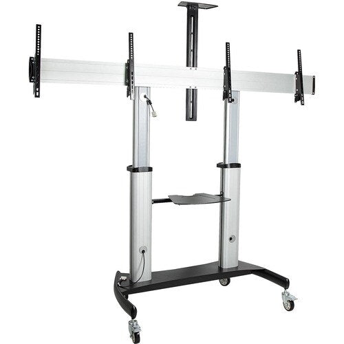 Dual TV Cart / Mount, Rolling TV Cart