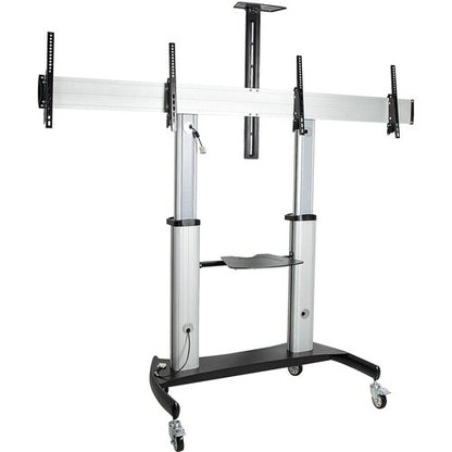 Dual TV Cart / Mount, Rolling TV Cart