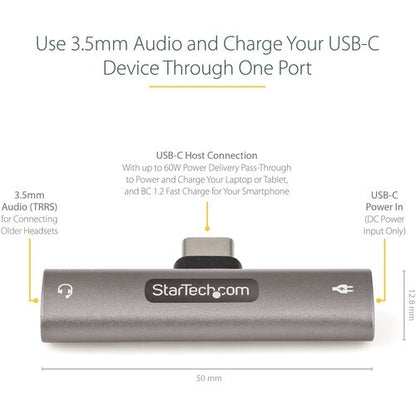 USB C Audio Charge Adapter 3.5mm Jack/PD