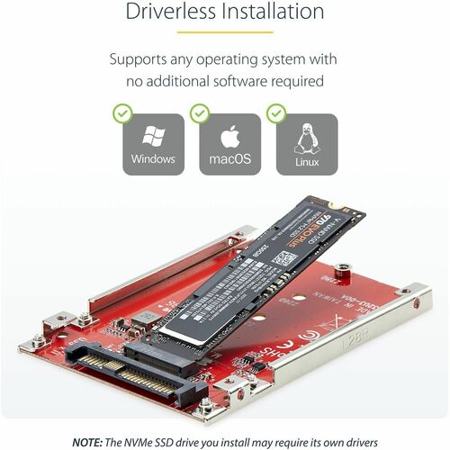 M.2 to U.3 Adapter For M.2 NVMe SSDs