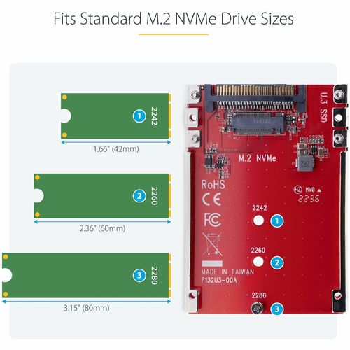 M.2 to U.3 Adapter For M.2 NVMe SSDs