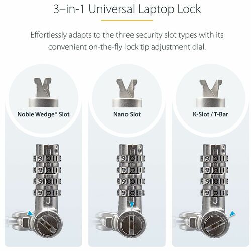 Serialized Laptop Cable Lock 6.6ft (2m)