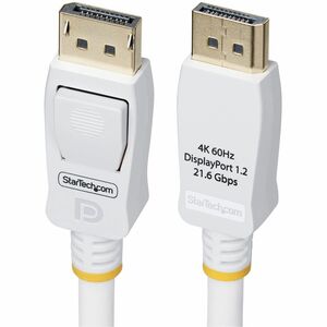 10ft White VESA Certified DP 1.2 Cable