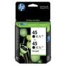 45 BLACK TWIN PACK INK CART CC625AA