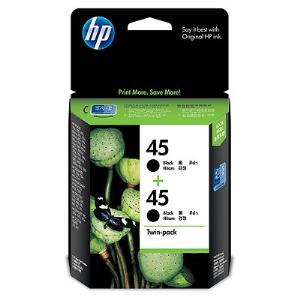 45 BLACK TWIN PACK INK CART CC625AA