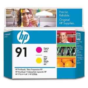 HP 91 Magenta and Yellow Printhead