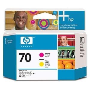 HP 70 Magenta and Yellow Printhead