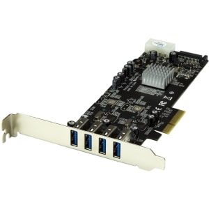 4 Port Dual Bus PCIe USB 3 Card w/ UASP