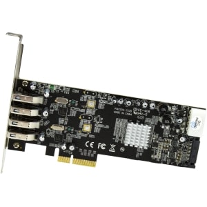 4 Port Dual Bus PCIe USB 3 Card w/ UASP