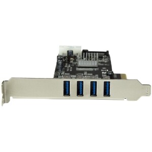 4 Port Dual Bus PCIe USB 3 Card w/ UASP