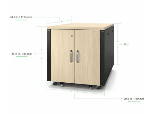 APC NETSHELTER SOUNDPROOF 12U SVR RACK (AR4012A)