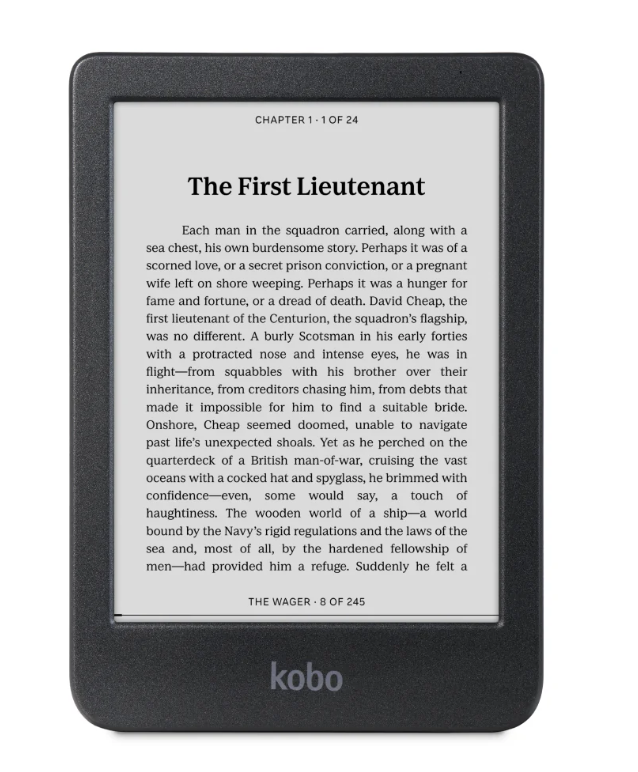 Kobo Clara BW 6IN E Ink Carta 1300 Display ComfortLight PRO Waterproof Black