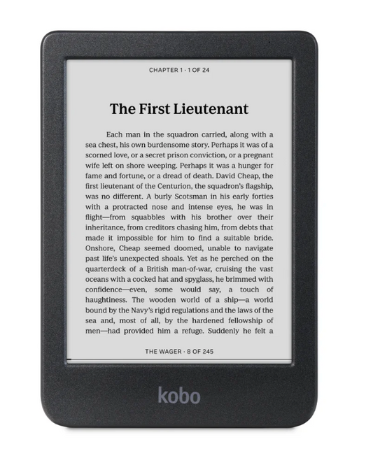 Kobo Clara BW 6IN E Ink Carta 1300 Display ComfortLight PRO Waterproof Black